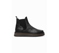 Fly Womens Black RAWI131 Chelsea Leather Ankle Pull-On Classic Comfort Boots