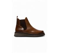 Fly London Womens RAWI131 Chelsea Leather Ankle Pull-On Boots - - Size: 8