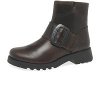 FLY London Women's RILY991FLY Ankle Boot, Dark Brown, 4 UK