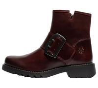 Rily991Fly Leather Women's Buckle Strap Ankle Boots