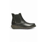 Fly London Womens SALV Chelsea Leather Ankle Wedge Heel Boots - - Size: 8