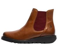 Fly London Women's SALV195FLY Ankle Boot, MID. Brown (RED Elastic), 3 UK
