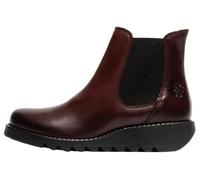 Fly London Women's SALV195FLY Ankle Boot, Wine (Black Elastic), 5 UK