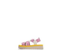 Fly London Women's SAMB245FLY Sandal, White/Baby Pink/Yellow, 9 UK