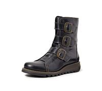 Fly London Womens Scop110fly Biker Boots, Black, 8 UK