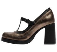 Fly London Women's SEIF141FLY Uniform Dress Shoe, DK. Gold/Black, 3 UK