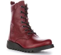 Fly London Fly London Silf015Fly Leather Women's Wedge Ankle Boots