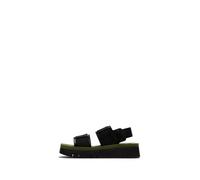 Fly London Women's SORU277FLY Sandal, Black/Black/Army Green, 2 UK
