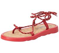 Fly London Women's TACE874FLY Flat Sandal, Lipstick RED, 5 UK