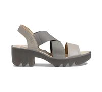 Fly London Women's TAJI502FLY Sandal, Silver, 4 UK