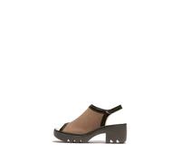 Fly London Women's TEIF577FLY Sandal, Taupe/Khaki, 8 UK