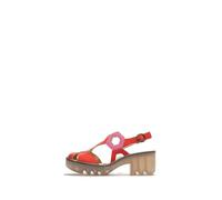 Fly London Women's TRUL582FLY Sandal, Scarlet/Pink, 8 UK