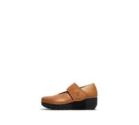 Fly London VARI188FLY Burn Leather Women's Heels Shoes - Taupe - Size:UK 4
