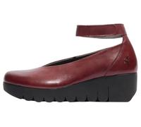 Fly London Women's VILY161FLY Mary Jane Flat, Burgundy, 4 UK
