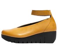 Fly London Women's VILY161FLY Mary Jane Flat, Mustard, 5 UK