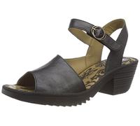Fly London Women's WELY439FLY Sandal, Black, 6 UK