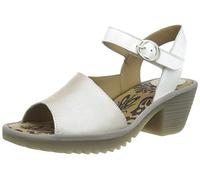 Fly London Women's WELY439FLY Sandal, Silver/OFFWHITE, 5 UK