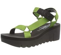 Fly London Women's YEFA726FLY Sandal, Black/Avocado (Black, 5 UK