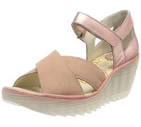Fly London Women's YENT365FLY Sandal, Pink/Blush Gold, 4 UK