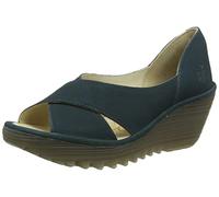 Fly London Fly London Yoma307Fly Cupido Mousse Leather Women's Wedge Heel Peep Toe Sandals