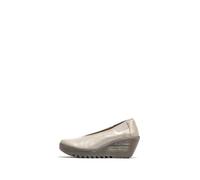 Fly London Women's YOZA438FLY Wedges, Silver, 5 UK