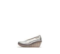 Fly London Women's YOZA438FLY Wedges, Silver, 8 UK