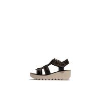 Fly London Women's YUDD236FLY Sandal, Black, 6 UK
