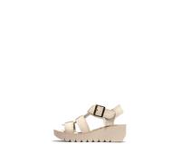 Fly London Women's YUDD236FLY Sandal, Off White, 8 UK