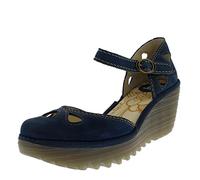 Fly London Women's Yuna Sandal, Blue, 3 UK