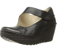 Fly London YASI682FLY Closed Toe Ballet Flats, Black (Black 000), 2.5 UK