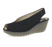 Fly London YAZU736FLY, Women’s Sling Back Heels, Black (Black (Crystal Sole) 027), 7 (40 EU)