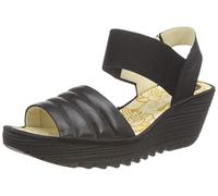 Fly London Women's YIKO414FLY Sandal, Black, 6 UK