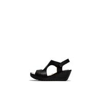 Fly London YOXA576FLY Women's Sandal, Black