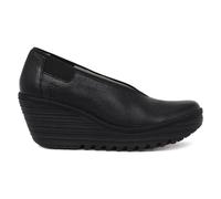 Fly London YOZA438FLY Mousse Leather Women's Heels Shoes - Black - Size:UK 7