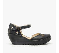Fly London Women's Yuna Wedge Sandals,Black Black 090,7 UK