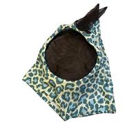 Fly Mask for Horses, Equestrian Fly Cover Leopard Print Horse Face Protection, Horse Care Product, Breathable Horse Head Cover