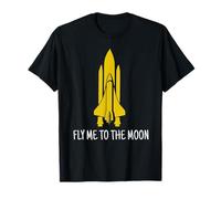 Fly Me to the Moon Space Jazz Design Astronomy Fans T-Shirt