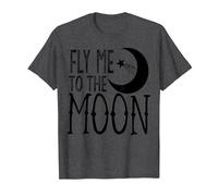 Fly Me to the Moon T-Shirt T-Shirt, Men, Dark Heather Grey, Medium