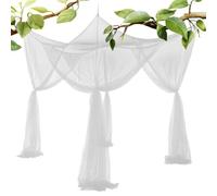 Fly Netting for Camping - Portable Large Folding Bed Tent Four Door with Fine Eyelets Camping Bed Tent with Pet Barrier for Home Hiking