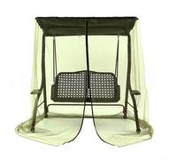 Fly netting for patios with fine mesh protection and two sided zipper, for tents, gardens, and For Outdoor pavilions (black)