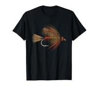 Fly Pattern Art Illustration Tier Fishing Trout Dry T-Shirt