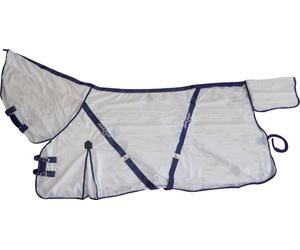 Fly Protection Sheet Turnout Rug Mesh Combo Neck Breathable Horse Riding Equine