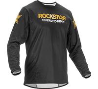 Fly Racing 2022 Adult Kinetic Wave Jersey (Black/Gold, X-Large)