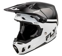 Fly Racing 2025 Formula CC Objective Motocross Helmet Black White MX Enduro Quad