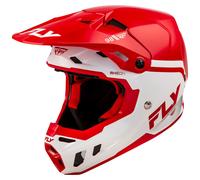 Fly Racing 2025 Formula CC Objective Motocross Helmet Red White MX Enduro Quad
