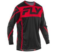 Fly Racing 2025 Lite Motocross Jersey Black Red MX Off Road Enduro Quad ATV