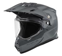 Fly Racing 2025 Trekker Solid Motocross Helmet Grey MX Enduro Off Road Quad ATV