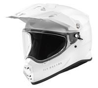 Fly Racing 2025 Trekker Solid Motocross Helmet White MX Enduro Off Road Quad ATV