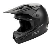 Fly Racing 2025 Youth Kinetic Solid MX Helmet Matte Black Motocross Off-Road