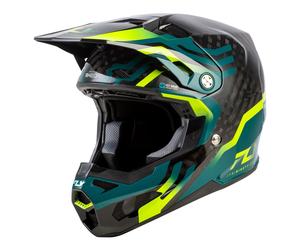 Fly Racing 2026 Motocross Helmet Formula S Byte Carbon Teal Lime